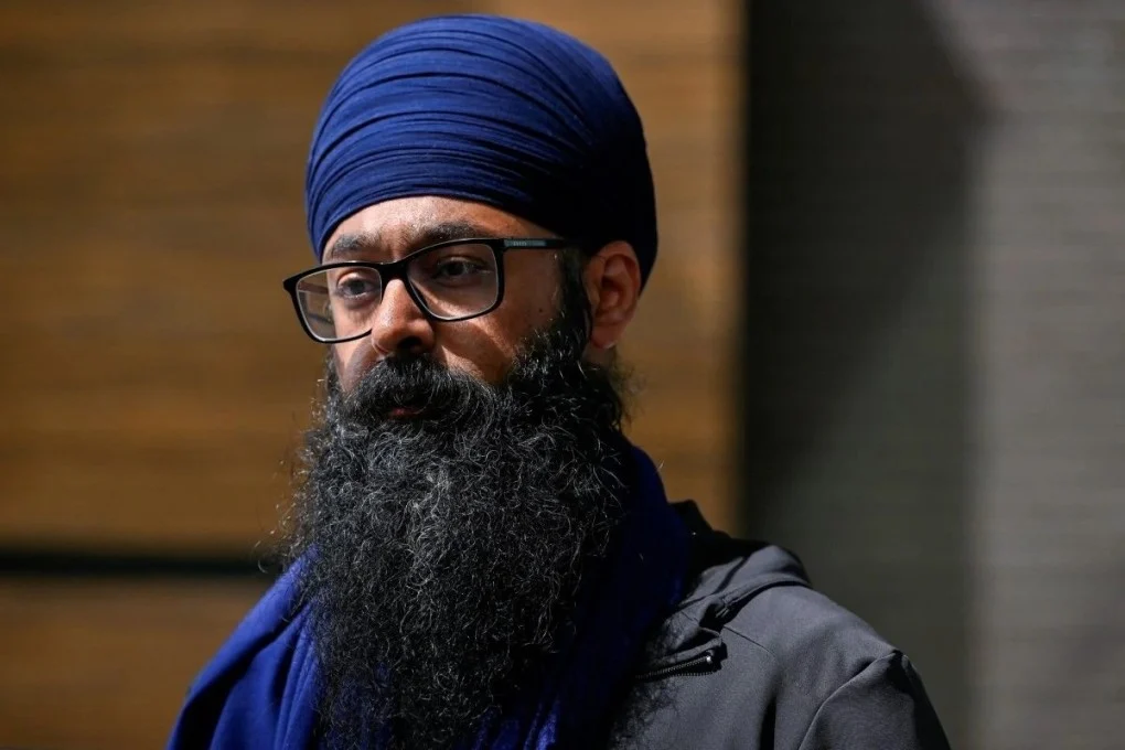 Moninder Singh นักเคลื่อนไหวชาวซิกข์ในเมืองเซอร์รีย์ รัฐบริติชโคลัมเบีย ประเทศแคนาดา เมื่อปี 2023 ภาพ: รอยเตอร์
