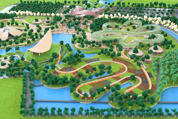 ภาพกราฟิกงาน Expo 2029 Korat Thailand ซึ่งเดิมจะจัดขึ้นที่อำเภอคง จังหวัดนครราชสีมา (ภาพ: ทำเนียบรัฐบาล)